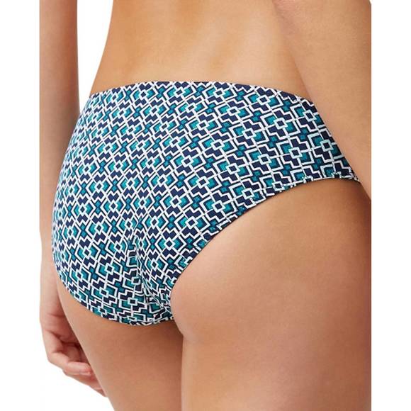 NEW TOMMY BAHAMA reversible breezy palms side shirred tankini bottom in mare nav - Picture 2 of 3